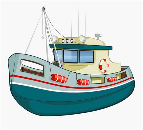 clip art fishing boat