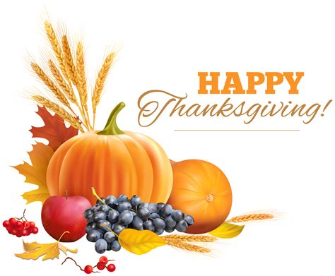 clip art image of happy thanksgiving