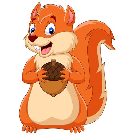 Clip Art Squirrel With Nuts