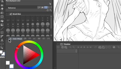 Clip Studio Paint Color Selection