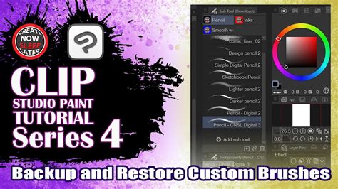 Clip Studio Paint Save Brushes