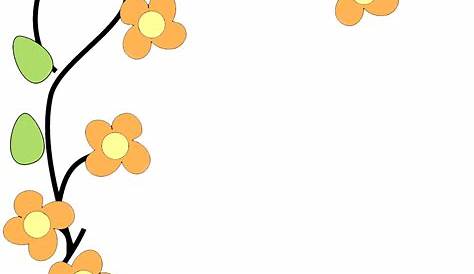 Tropical flower garland isolated over white background. Vector