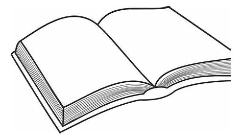 Open Book Clipart Black And White - Book Spine Clip Art - Free