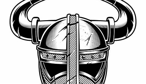 viking helmet and horns set on white background stock photo - image 349784