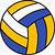 clipart volleyball ball