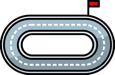 clipart of race track