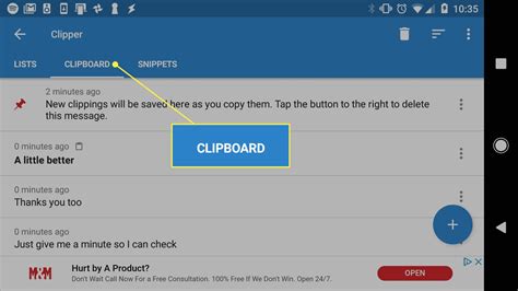 Clipboard Android Save