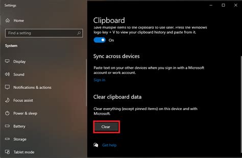 Clipboard Data Windows 10