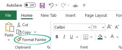 Clipboard Group Format Painter