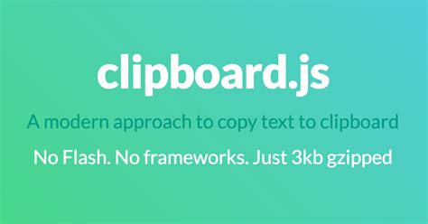Clipboard Js Github