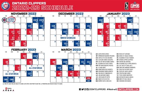 clippers home schedule 2022-23