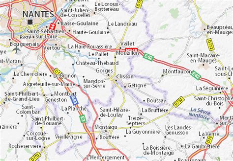 CARTE DE CLISSON Situation géographique et population de Clisson