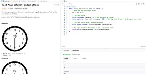 Clock Angle Leetcode