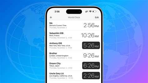 Clock App For Different Time Zones