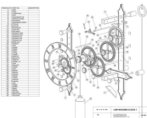 clock diagram drawing
