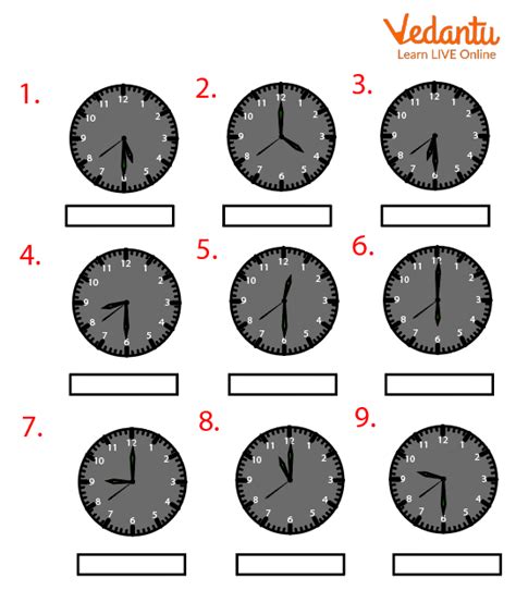 Clock Examples Questions