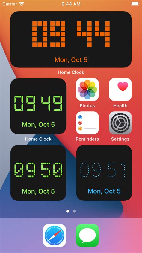 Clock Home Screen Show