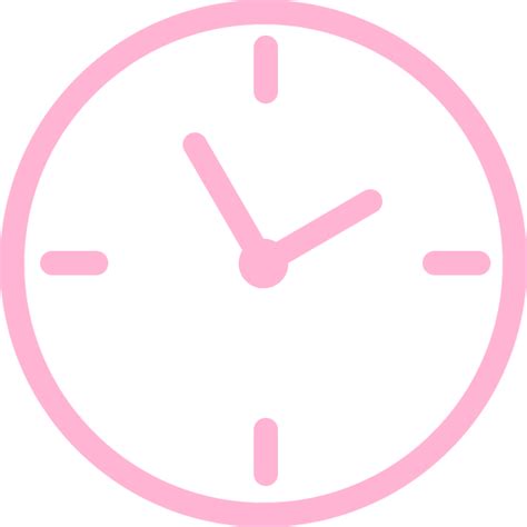 Clock Light Pink Icon