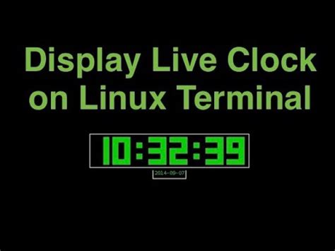 Clock Linux Terminal