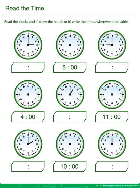 Clock Reading Video