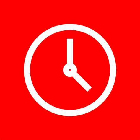 Clock Red App Icon
