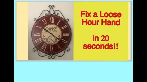 Clock Second Hand Loose
