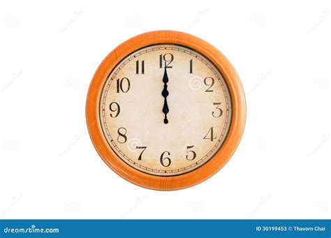 Clock Showing 12