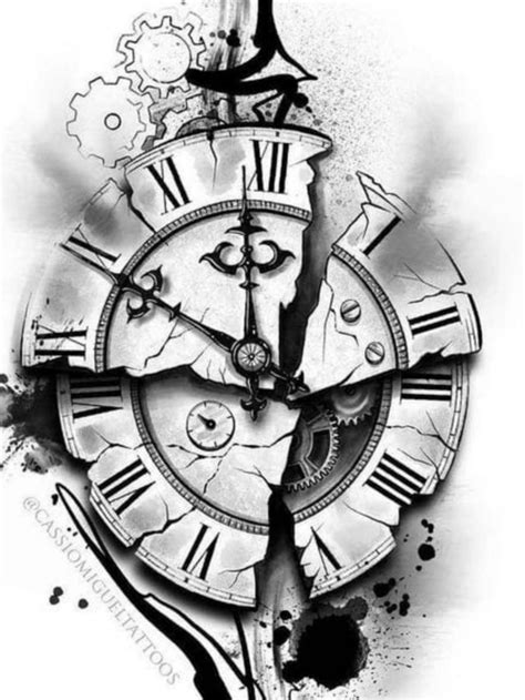 Clock Tattoo Realistic