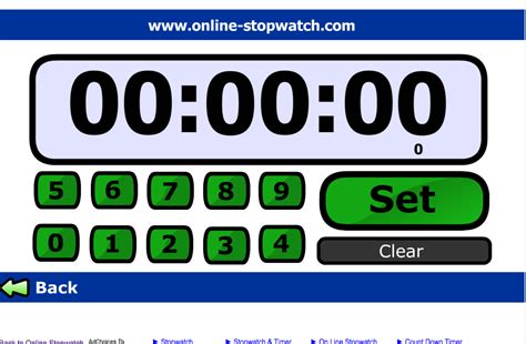 clock timer stopwatch google online