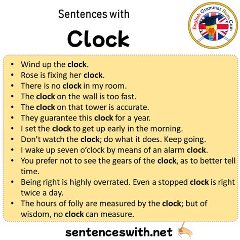 Clock Use It In A Sentence