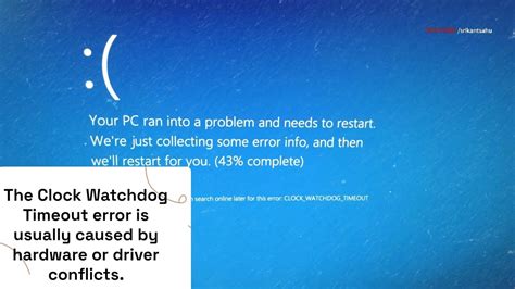 Clock Watchdog Timeout Blue Screen
