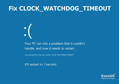 Clock Watchdog Timeout Error Code