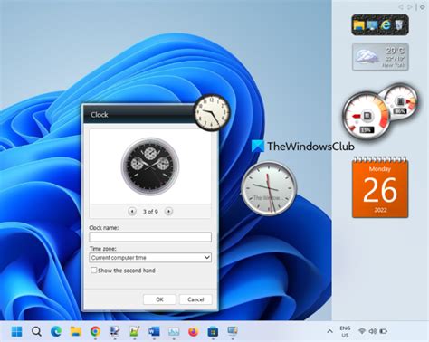 Clock Widget In Desktop