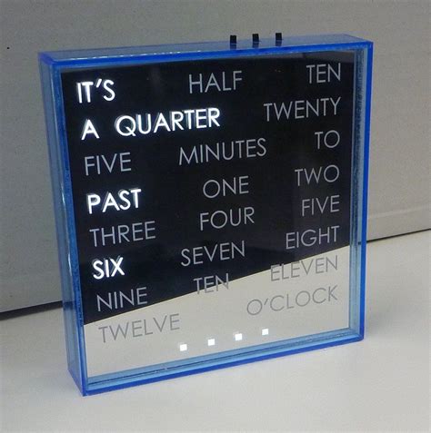 Clocks With Words Instead Of Numbers