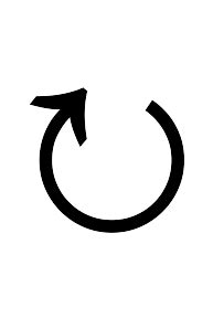 Clockwise Open Circle Arrow
