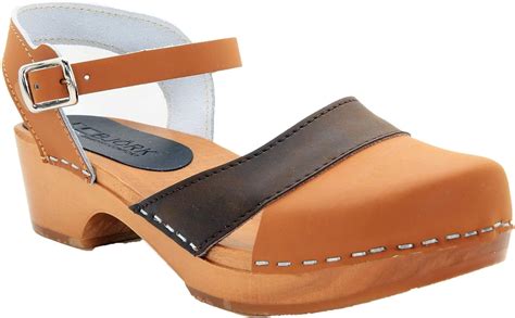 clog sandals low heel