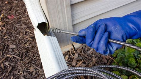 Clogged Downspout Cleaning Tool