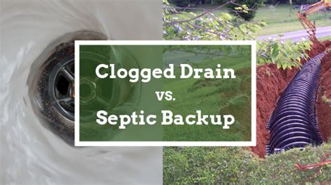 Clogged drain water backup