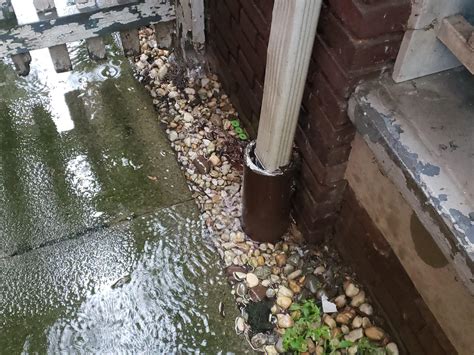 clogged drainage system