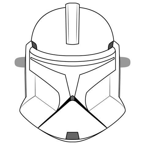 Clone Trooper Mask Printable Image