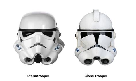 clone trooper vs stormtrooper helmet