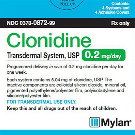 clonidine 0.2mg patch