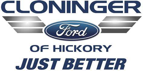 Cloninger Ford Hickory dealership exterior and lot showcasing new and used Ford vehicles