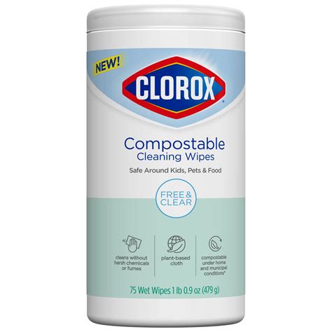 Clorox Compostable Wipes Kill Germs