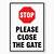 close the gate sign template free printable