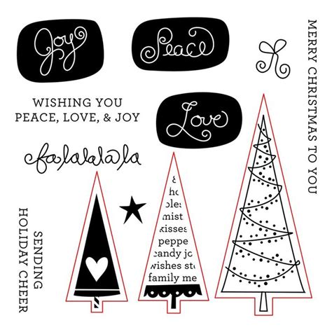 close to my heart stamps festive trees