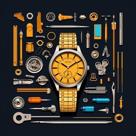 close up of watch with tools
