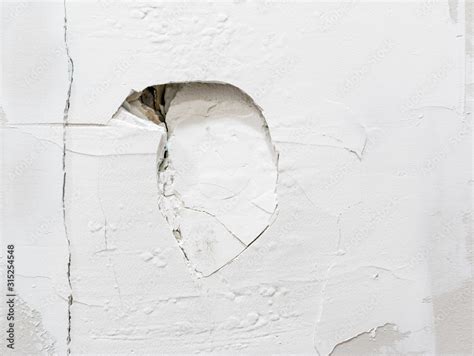 Close-up of Drywall Damage