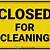 closed for cleaning sign printable