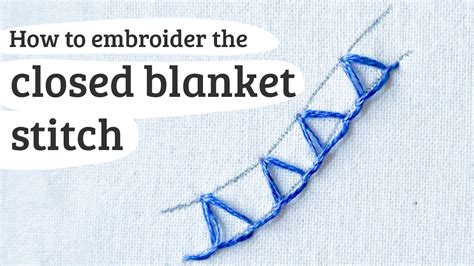 Closed Blanket Stitch Edge